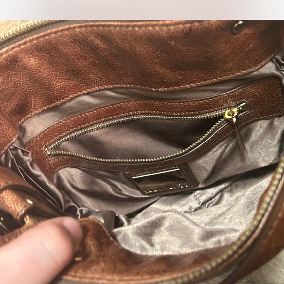 Kooba Rich Brown Leather Shoulder Bag - Picture 3 of 5